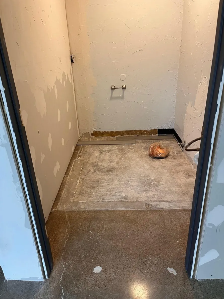 Second bathroom project before completion